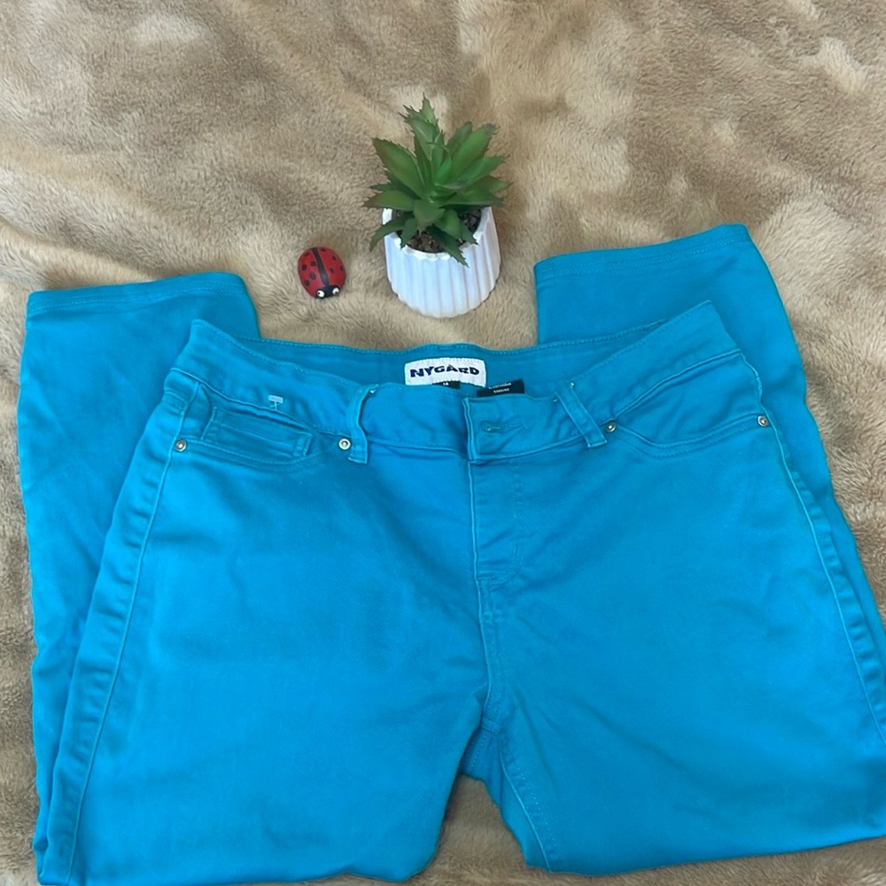 Nygard Vibrant Blue Ankle Skinny Pants - Size 14 - Picture 14 of 16